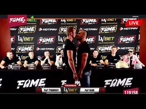 #$Kasti vs Krycha Face to Face na konferencji #Fame MMA 2!