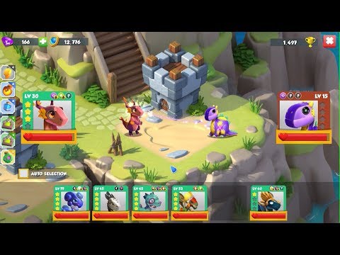 Fight funny enchant dragon battie - Gameplay - Dragon Mania Legends - part 699 HD