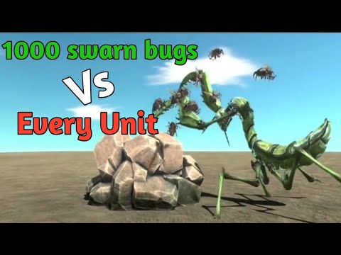 1000 Swarm Bugs Vs Every unit - Revolt animal Battle animal