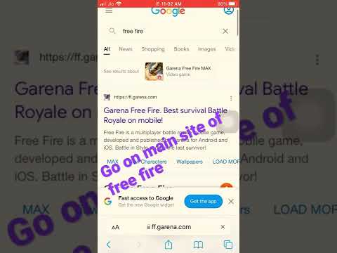 How to download free fire without using play store