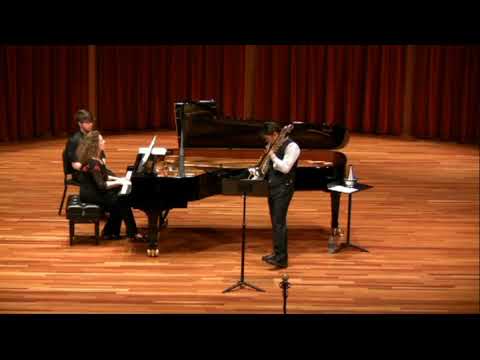 Nitzan Haroz plays Three Songs without Words by Paul Ben-Haim with pianist Gila Goldstein.