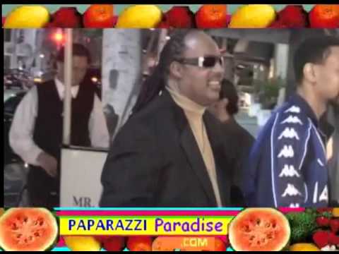 STEVIE WONDER steps out for dinner with family in Beverly Hills