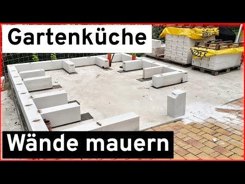Gartenküche mauern: Erste Schritte mit YTONG Gasbeton Steinen