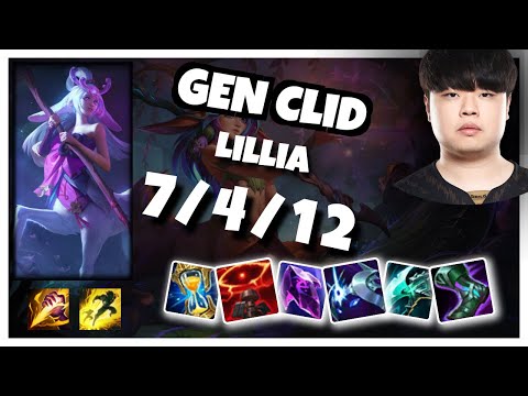 Lillia vs Nidalee GEN Clid JUNGLE (7/4/12) - v10.25