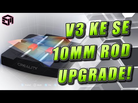 Creality Ender 3 V3 KE/SE 10mm Rod Upgrade, Improve Bed Mesh, Fix Slanted Gantry, Unstable Print Bed