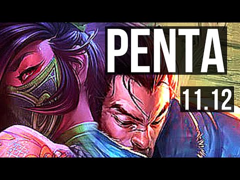 AKALI vs YASUO (MID) | Penta, Legendary, 400+ games, 23/6/7 | BR Master | v11.12