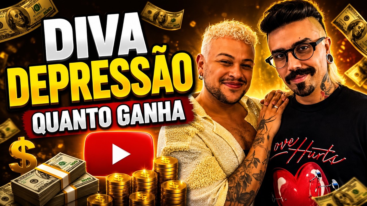 QUANTO GANHA O CANAL DIVA DEPRESSAO ? | GANHOS REAIS 2026