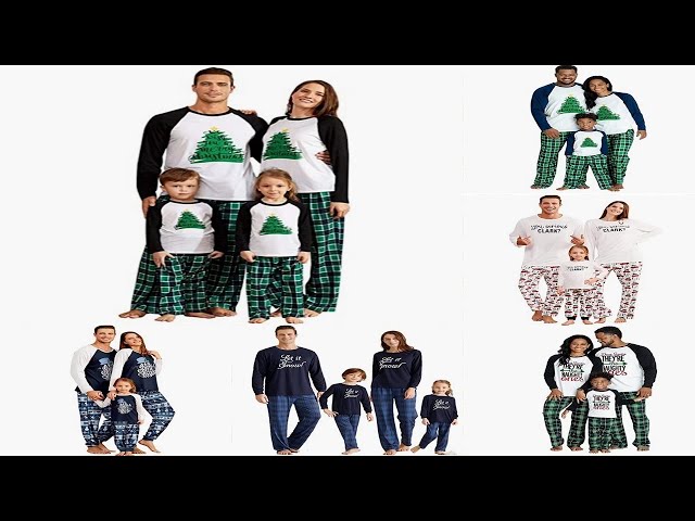 Vídeo relacionado con Kouric Pijama Navidad Familia,Pijama Natal Familia con Estampado de Muñeco de Nieve y Árbol de Navidad,Pijamas Navidad Familia Rojo,Pijama Navidad Mujer/Hombre/Niña/Niño