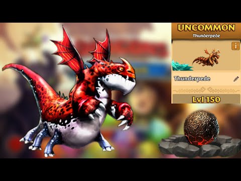 Thunderpede Max Level 150 Titan Mode - Dragons:Rise of Berk