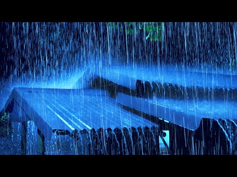 Perfect Deep Sleep During The Rainy Night ⚡ Heavy Rain Sounds For Sleeping & Thunder Beat Insomnia