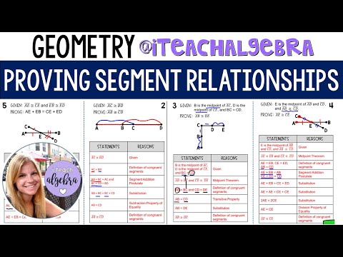 Geometry Proving Segment Relationships