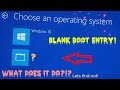 Clicking On A Blank Boot Entry On My Surface Pro 6