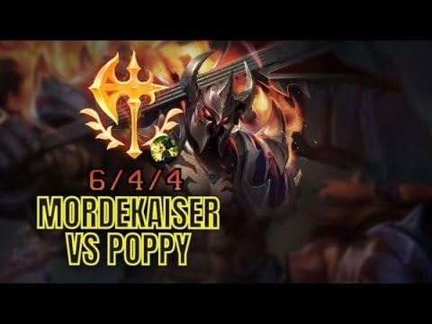 Mordekaiser TOP vs Poppy League Of Legends/Parche 10.16