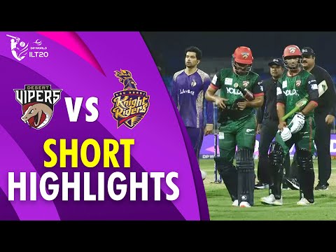 Short Highlights | Desert Vipers vs Abu Dhabi Knight Riders | Match 4 | DP World ILT20 | M3Y1U