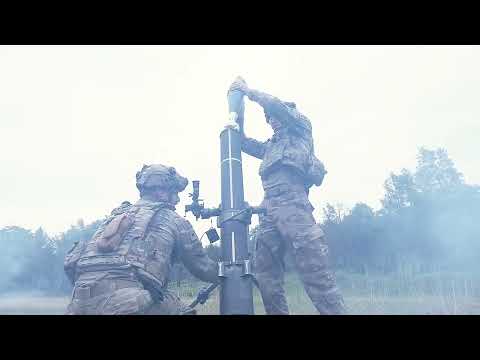 11C Soldiers Practice Mortaring Before Deployment to the Middle East!