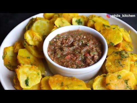 BHAJIA RECIPE WITH TOMATO CHUTNEY
