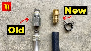 Can't Believe This Was Installed In MY TRUCK!! Heater Hose Quick Connect Remove And Replace!!