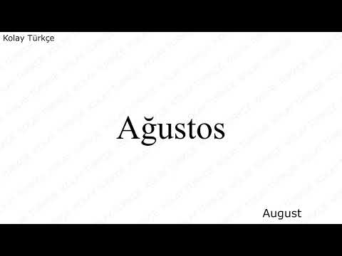 Mësojmë Turqisht | Muajt e vitit