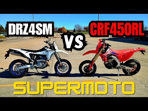 DR-Z4SM vs CRF450RL Supermoto / What's the best?
