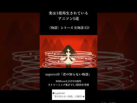 実は1億再生されているアニソン5選!! #アニソン #fripSide #supercell #鈴木このみ #LiSA