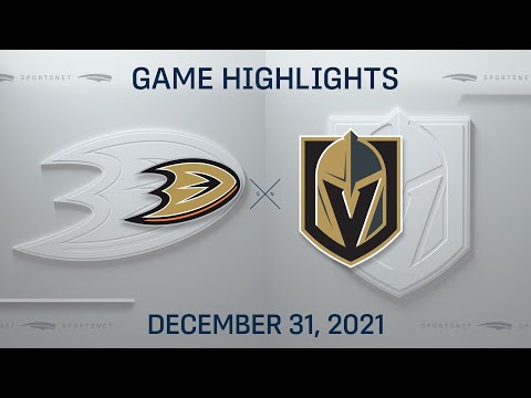 NHL Highlights | Ducks vs. Golden Knights - Dec 31, 2021