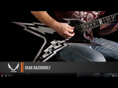 Dean Dime RAZORBOLT, Dimebag Darrell designed, glossy RED & | Reverb
