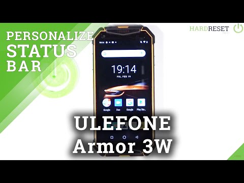 How to Customize Notification Bar Icons in Ulefone Armor 3W  - Adjust Notification Bar Icons