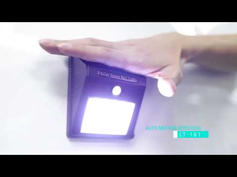 Waterproof solar sensor wall light