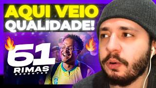 61 RIMAS RECENTES pelas batalhas! | REACT BAUEB
