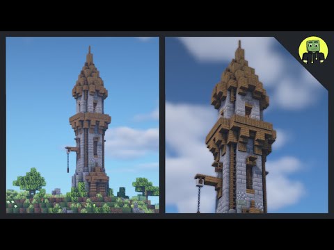 BrokenPixelSK - How To Build A Tower In Minecraft Easy!! [Tutorial 2021]