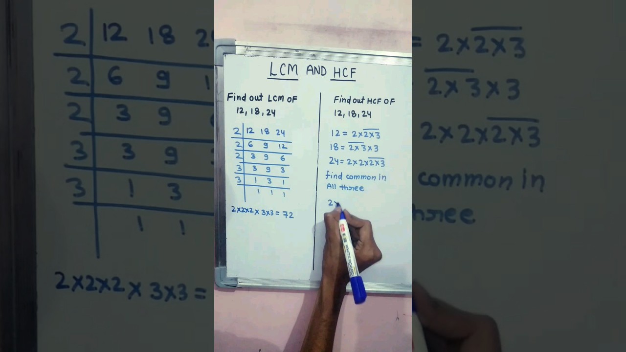 METHOD TO FIND LCM AND HCF  | LCM AND HCF #shots #mathtrick