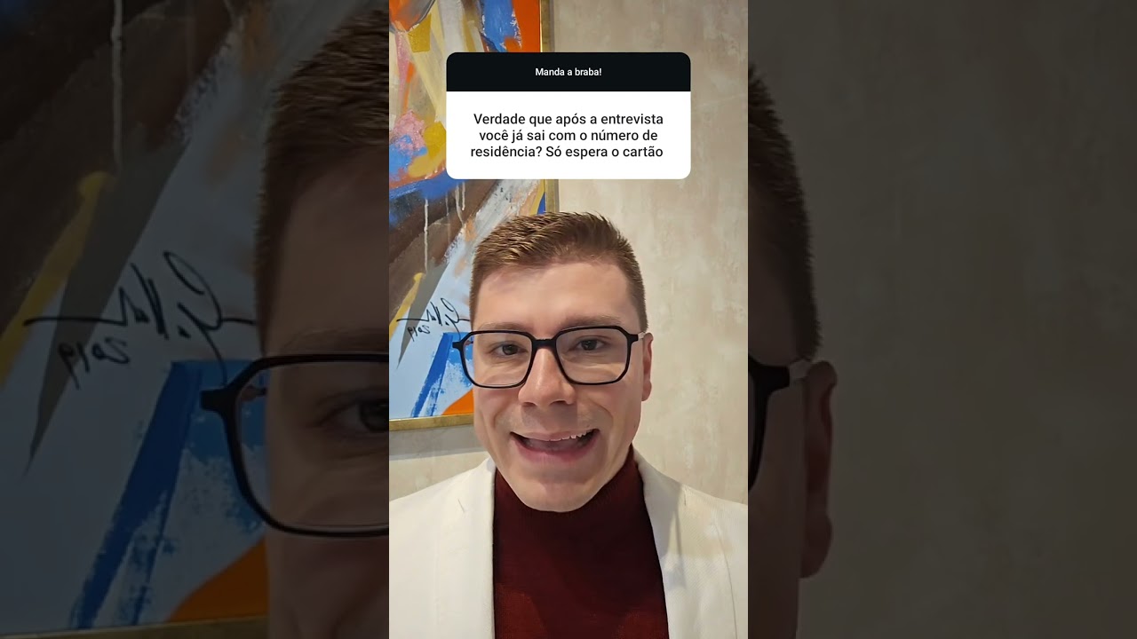 VERDADE QUE APÓS A ENTREVISTA JÁ SAI COM O NÚMERO DE RESIDÊNCIA E SÓ ESPERA O CARTÃO?