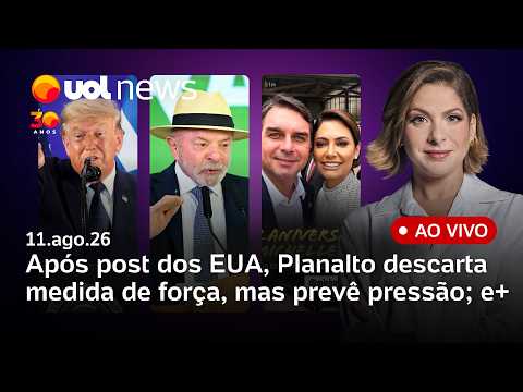 Daniela Lima ao vivo: Flávio e Michelle Bolsonaro gravam vídeo; EUA falam em domínio nas Américas e+