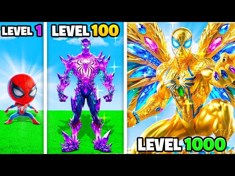 Level 1 To 1000 SPIDERMAN In GTA 5!