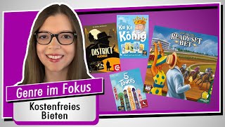 Genre im Fokus 42 - Bieten & Wetten - Vier Spiele im Überblick - Spiel doch mal!