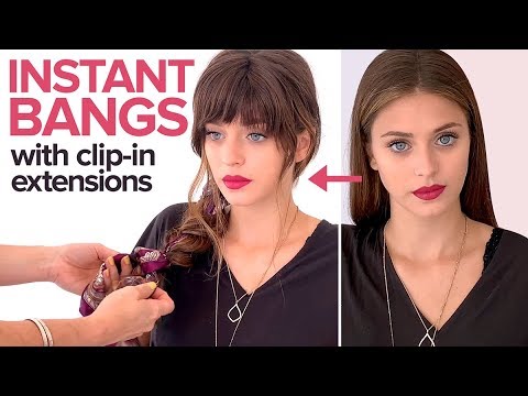 How to Style Clip-In Bangs Using the Bangover from...