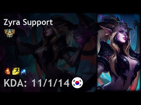Zyra Support vs Galio - KR Challenger Patch 7.17