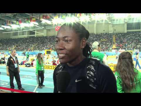 Istanbul 2012 Mixed Zone: Brittney Reese USA