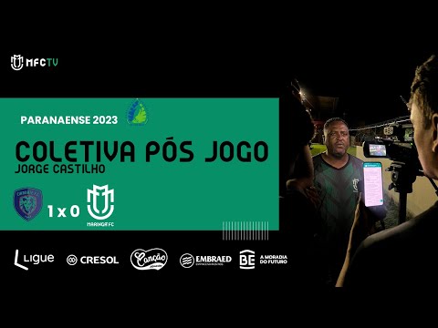 Coletiva pós jogo - Cianorte 1 x 0 Maringá FC - Quartas de Final - Ida - Paranaense - Jorge Castilho