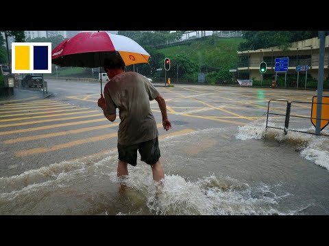 Hong Kong issues 2nd black rainstorm warning in 6 hours
