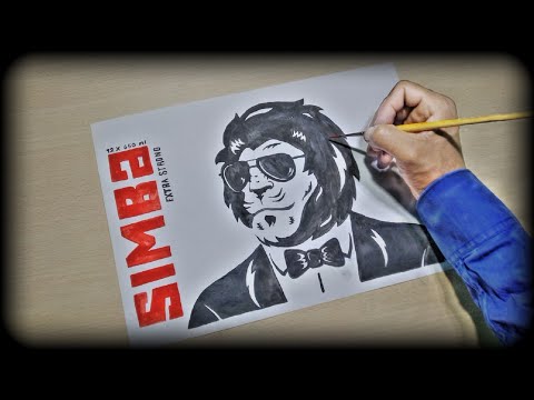 Simba beer 🍻 logo Easy Painting| Acrylic amazing Painting | S@NJUART