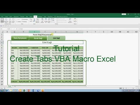 Membuat Menu Tabs di Microsoft Excel dengan Macro VBA