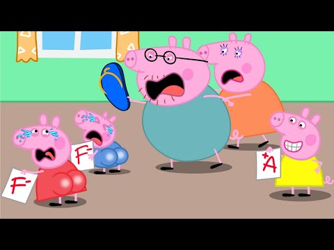 George and Peppa Is A Bad Student, Right??? | Peppa Pig Funny Animation