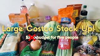 LARGE Costco stock up! $400+ grocery haul | save money on groceries!