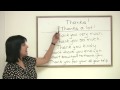 How to say ”Thank you” in 8 ways in English