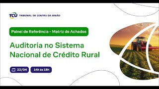 Painel de Referência da Matriz de Achados da Auditoria no Sistema Nacional do Crédito Rural