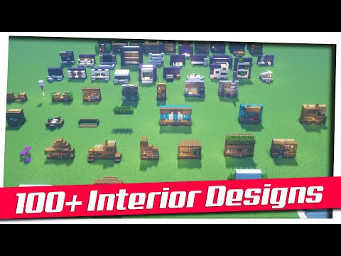 Minecraft - 100+ Interior Decoration Ideas and Designs! [Inspiration & Tips] World Download!