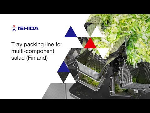 Tray Packing Line for layered salad (FIN)