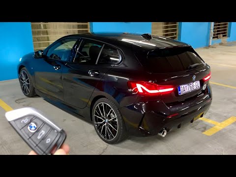 New BMW 1 Series 2021 at night - LED lights, welcome lights & AMBIENT lights (M Sport)