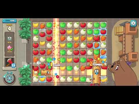 We Bare Bears Match3 Repairs Level 1548 - No Boosters